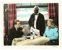 8j228 DEAD RECKONING color 8x10 still '47 Humphrey Bogart & sexy Liz Scott served by Jesse Graves!