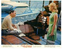 8j929 TONY ROME color 8x10 still '67 detective Frank Sinatra on boat with sexy Gena Rowlands!