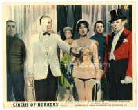 8j173 CIRCUS OF HORRORS color English FOH LC '60 sexy acrobat Erika Remberg w/Anton Diffring & cast!