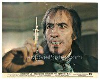 8j459 I, MONSTER color English FOH LC '71 cool image of Christopher Lee as Mr. Hyde w/needle!