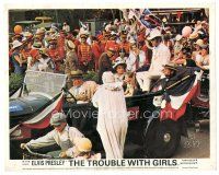 8j937 TROUBLE WITH GIRLS color English FOH LC '69 Elvis Presley on back of car in parade!