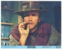 8j942 TWO MULES FOR SISTER SARA 8x10 mini LC #7 '70 best c/u of Clint Eastwood smoking cigar!
