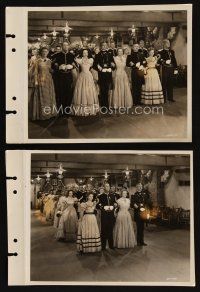 8k421 FORT APACHE 2 8x11 key book stills '48 wonderful images of cast members lined up at grand ball