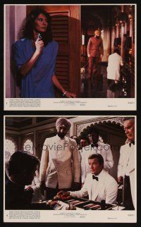 8k468 OCTOPUSSY 2 8x10 mini LCs '83 Roger Moore as James Bond , sexy Maud Adams!