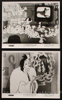 8k199 ONE HUNDRED & ONE DALMATIANS 6 8x10 stills R69 most classic Walt Disney canine family cartoon