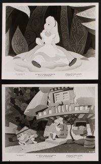 8k056 ALICE IN WONDERLAND 9 8x10 stills R74 Walt Disney Lewis Carroll classic, wonderful images!