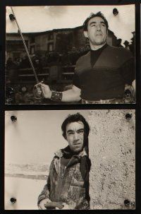 8k119 ANTHONY QUINN 7 8.25x10.25 stills '50s cool images of actor in great roles!
