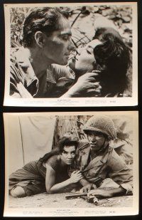8k046 BLOOD & STEEL 11 8x10 stills '59 4 fighting men & a girl trapped in 1,000 miles of green hell
