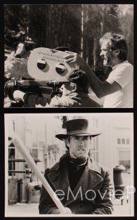 8k259 CLINT EASTWOOD 4 8x10 stills '85 director on set & in costume on Pale Rider!