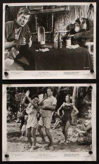 8k099 LT. ROBIN CRUSOE, U.S.N. 8 8x10 stills R74 Disney, of Dick Van Dyke & sexy island babes!
