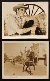 8k054 STRANGER FROM PONCA CITY 10 8x10 stills '47 Charles Starrett as Durango Kid, Smiley Burnette!