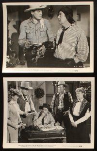 8k207 TRAIL OF THE RUSTLERS 6 8x10 stills '50 cowboys Charles Starrett & Smiley Burnette!