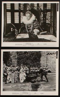 8k016 VIRGIN QUEEN 22 8x10 stills '55 Bette Davis as Queen Elizabeth I, Richard Todd, Joan Collins!