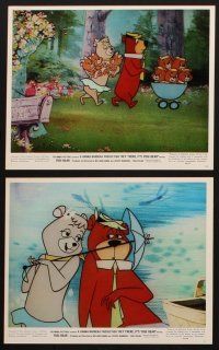 8k058 HEY THERE IT'S YOGI BEAR 9 color 8x10 stills '64 Hanna-Barbera, first full-length feature!