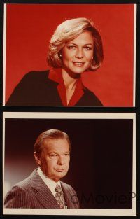 8k237 NBC NIGHTLY NEWS 5 TV color 8x10 stills '70s John Chancellor, Edwin Newman, Jessica Savage!