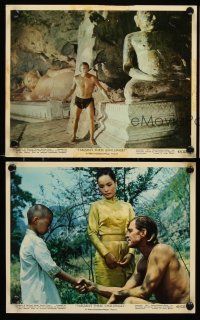 8k384 TARZAN'S THREE CHALLENGES 3 color 8x10 stills '63 Edgar Rice Burroughs, Jock Mahoney!