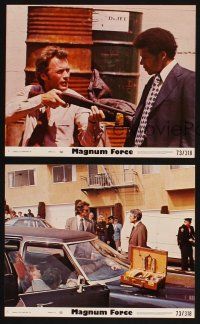 8k362 MAGNUM FORCE 3 8x10 mini LCs '73 great images of Clint Eastwood as Dirty Harry!