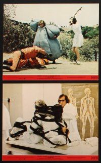8k159 SLEEPER 7 8x10 mini LCs '74 time traveler Woody Allen, Diane Keaton, wacky sci-fi!