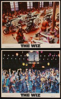 8k318 WIZ 4 8x10 mini LCs '78 wild images from musical Wizard of Oz adaptation!