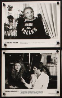 8k758 LA CAGE AUX FOLLES 3 presskit '86 wacky images of Michel Serrault & Ugo Tognazzi!