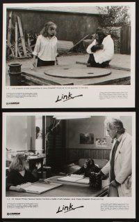 8k770 LINK presskit '86 Elisabeth Shue, Terence Stamp, creepy ape!