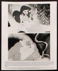 8k771 LITTLE MERMAID presskit '89 great images of Ariel & cast, Disney underwater cartoon!