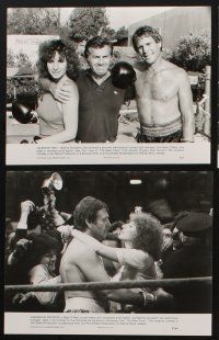 8k782 MAIN EVENT presskit '79 Hirschfeld art & images of Barbra Streisand with boxer Ryan O'Neal!