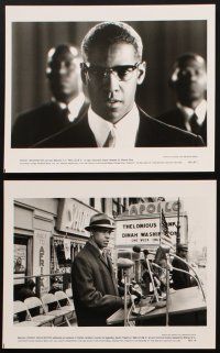 8k783 MALCOLM X presskit '92 directed by Spike Lee, Denzel, really cool hardcover w/much info!