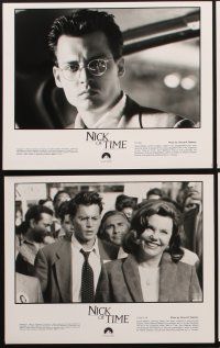 8k819 NICK OF TIME presskit '95 Johnny Depp, Christopher Walker, directed by John Badham!