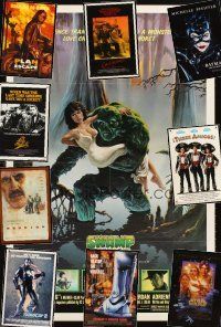 8m050 LOT OF 25 UNFOLDED ONE-SHEETS '74 - '01 Swamp Thing, Batman Returns, Three Amigos & more!