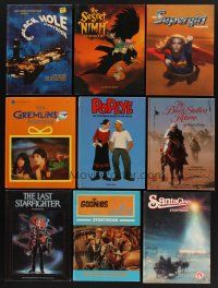 8m012 LOT OF 9 HARDCOVER MOVIE STORYBOOKS '79 - '85 Goonies, Gremlins, Supergirl & more!