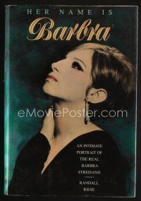 8m176 HER NAME IS BARBRA first edition hardcover book '93 filled with many great photos!