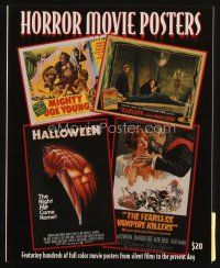 8m211 HORROR MOVIE POSTERS softcover book '98 hundreds of great full-color images from all decades!