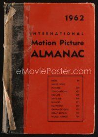 8m183 INTERNATIONAL MOTION PICTURE ALMANAC hardcover book '62 loaded with great information!