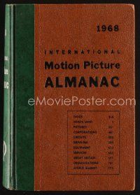 8m184 INTERNATIONAL MOTION PICTURE ALMANAC hardcover book '68 loaded with great information!