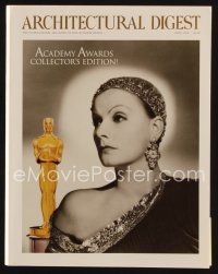 8m167 ARCHITECHTURAL DIGEST magazine April 1992 Academy Awards Collector's Edition, Garbo!