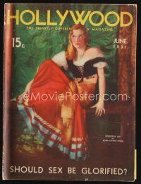 8m079 HOLLYWOOD magazine June 1931 portrait of pretty Dorothy Lee by Edwin Bower Hesser!