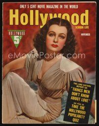 8m085 HOLLYWOOD magazine November 1939 great portrait of beautiful Joan Bennett!