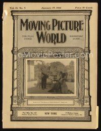 8m053 MOVING PICTURE WORLD exhibitor magazine January 17, 1914 The Squaw Man, Hari-Kari, Tom Mix!