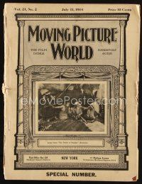 8m056 MOVING PICTURE WORLD exhibitor magazine July 11, 1914 Perils of Pauline, 1st Paramount ad!