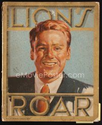 8m063 LION'S ROAR exhibitor magazine February 1945 wonderful art of Van Johnson!