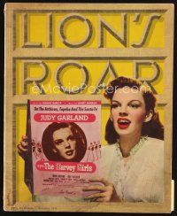 8m064 LION'S ROAR exhibitor magazine November 1945 lots of Judy Garland, including by Hirschfeld!