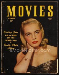 8m143 MODERN MOVIES magazine December 1947 portrait of sexy Lizabeth Scott by Bud Fraker!