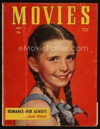 8m138 MODERN MOVIES magazine July 1947 portrait of cute Margaret O'Brien by Clarence Sinclair Bull!