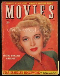 8m130 MODERN MOVIES magazine May 1943 portrait of sexy Lana Turner starring in Slightly Dangerous!