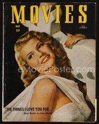 8m136 MODERN MOVIES magazine May 1947 portrait of sexy Rita Hayworth in Down to Earth by Scott!