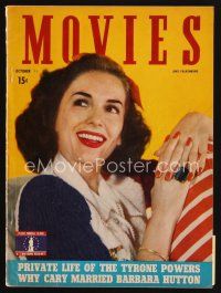 8m124 MODERN MOVIES magazine October 1942 Jinx Falkenburg starring in Columbia's Lucky Legs!