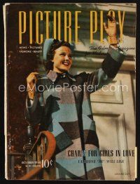 8m106 PICTURE PLAY magazine October 1940 portrait of Laraine Day by Clarence Sinclair Bull!
