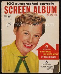 8m154 SCREEN ALBUM magazine Fall 1953 June Allyson, if you were Rock Hudson's house guest!