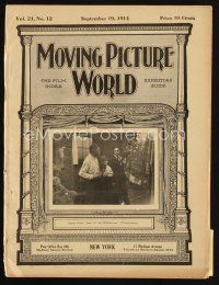 8m057 MOVING PICTURE WORLD exhibitor magazine September 19, 1914 super early Chaplin, Pickford